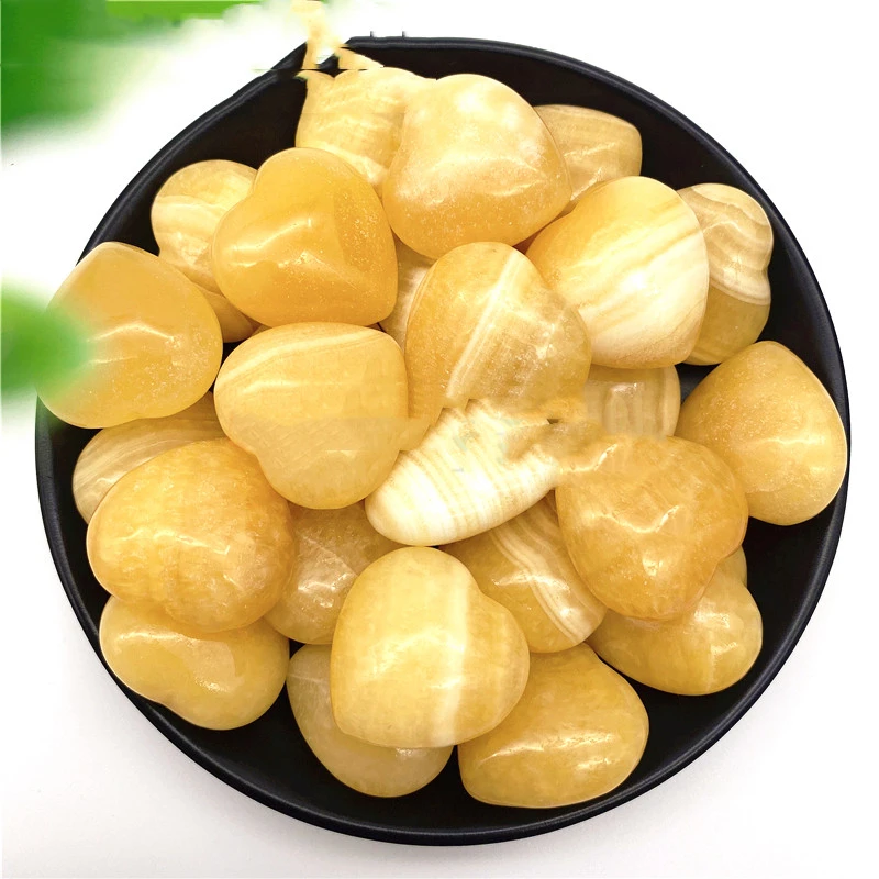 A Natural Yellow Beige Jade Heart-shaped Ornament