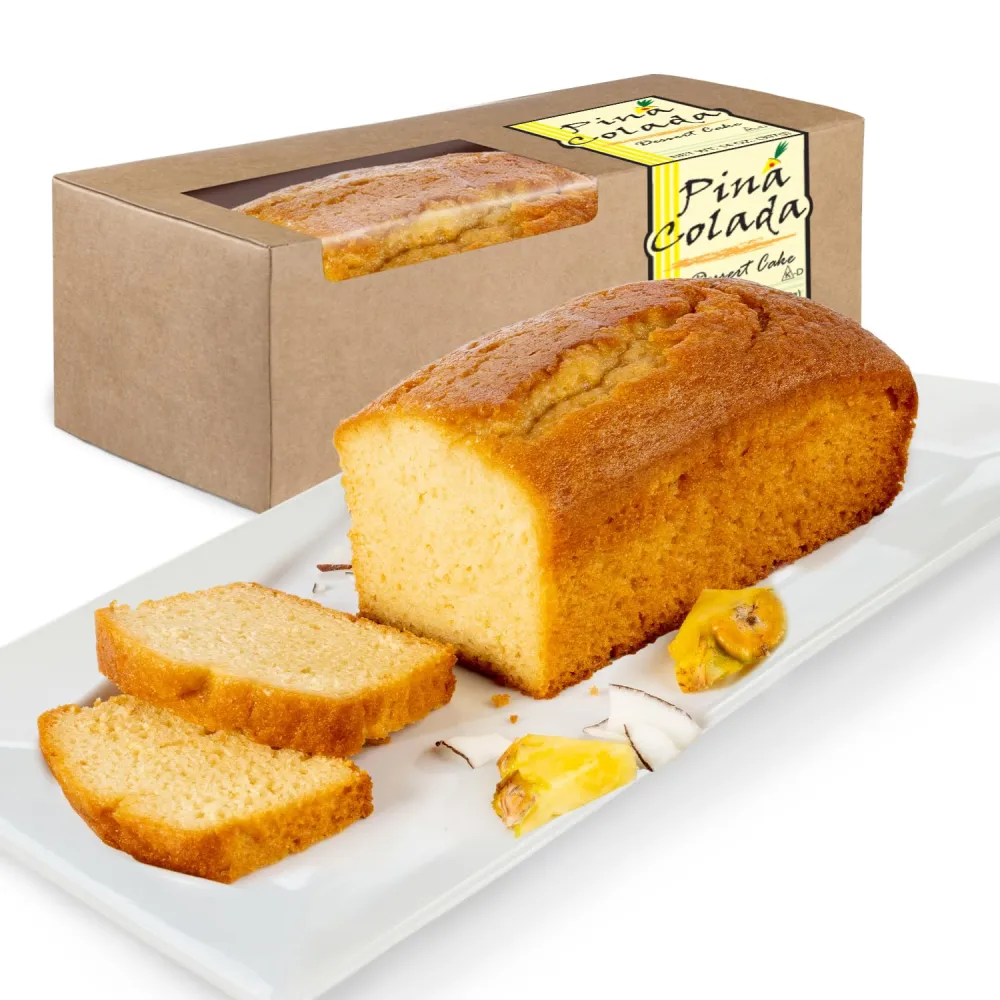 Beatrice Bakery Co. Pina Colada Liqueur Cake Bar, Gramdma's Freshly Made With Special Colada Mix and White Run Liqueur Cake, Est. 1917 (14 oz Box)