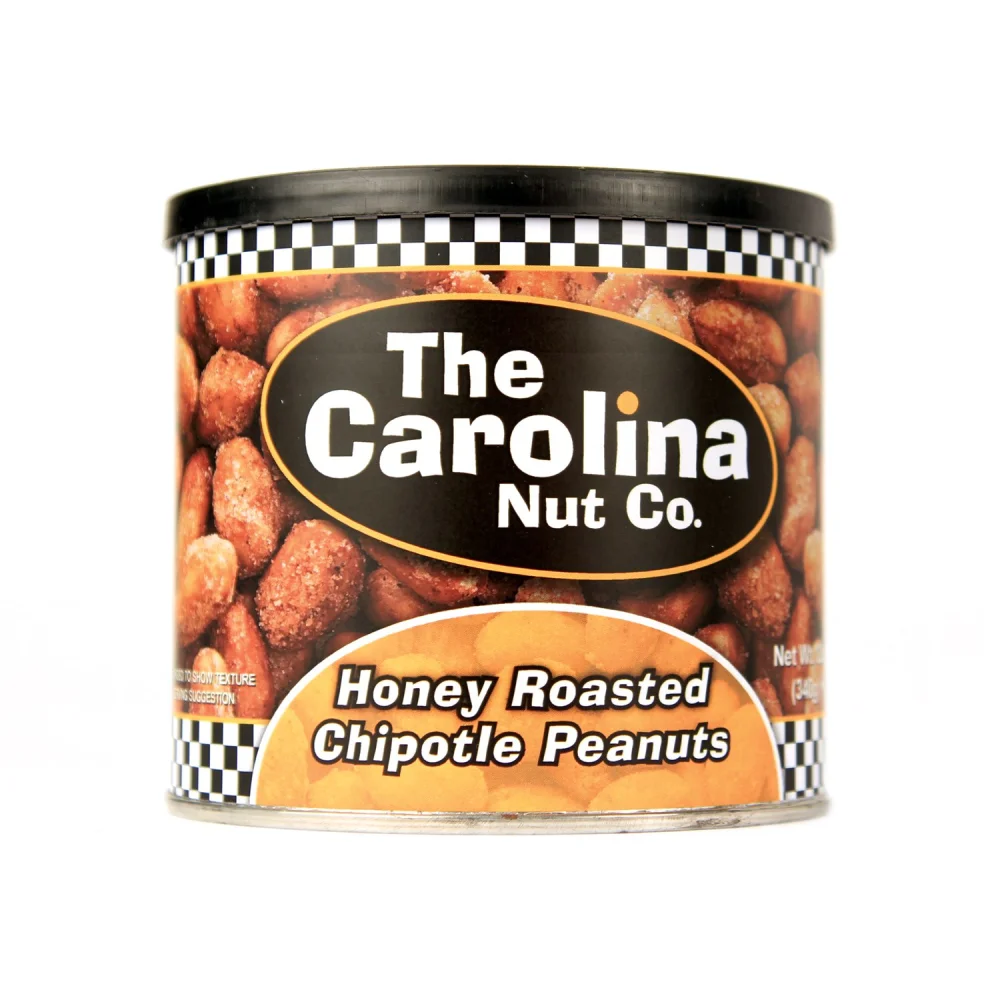 The Carolina Nut Company Peanuts, Honey Roasted Chipotle, 12 Ounce