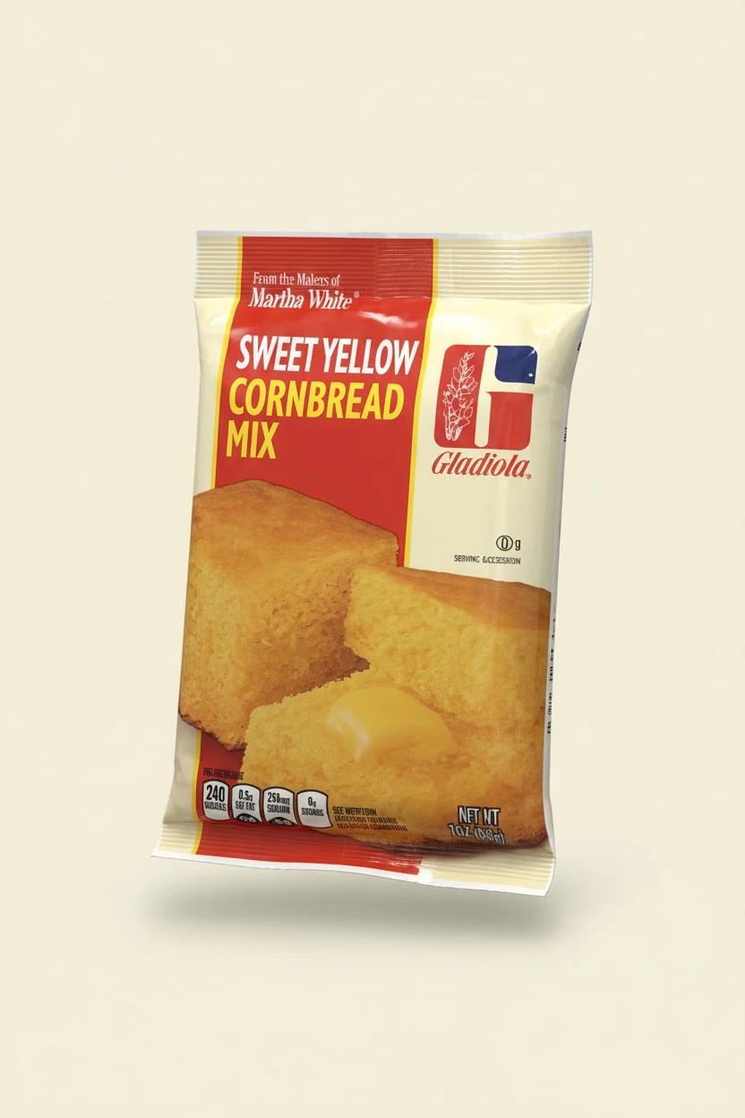 Gladiola Martha White Sweet Yellow Cornbread Mix 6 Oz (Pack of 6)