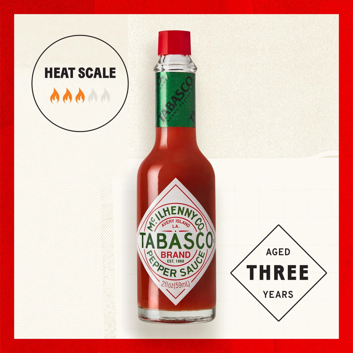 Tabasco Original Red Pepper Sauce, 2 oz