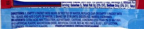 Crystal Light Sugar-Free Wild Strawberry Drink Mix with Caffeine (10 On-the-Go Packets)