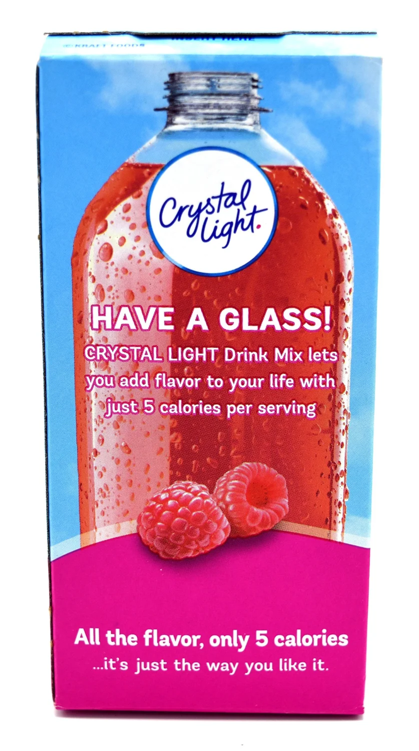 Crystal Light Powdered Drink Mix, Raspberry Ice, 10 CT