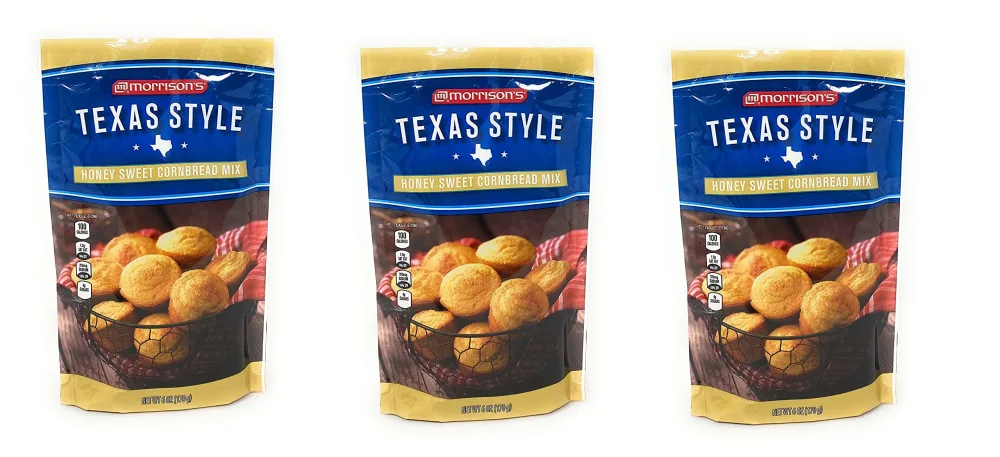 Morrison's Texas Style Honey Sweet Cornbread Mix - pack of 3