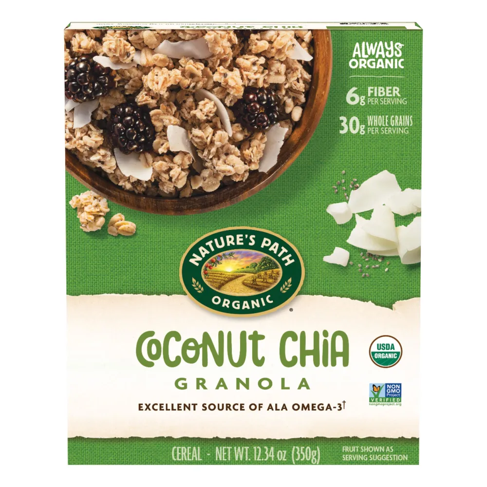 Nature's Path Organic Coconut Chia Granola, 12.34 oz (Pack of 1), Non-GMO