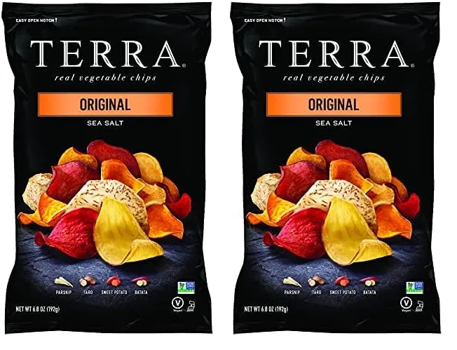 Terra Original Vegetable Chips with Sea Salt, 6.8 Oz (Pack of 2)