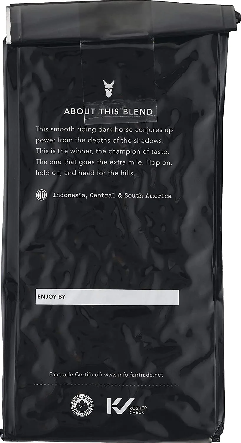 Kicking Horse Coffee, 454 Horse Power, Dark Roast, Whole Bean, 10 oz - Certified Organic, Fairtrade, Kosher Coffee 10 Ounce (Pack of 6)