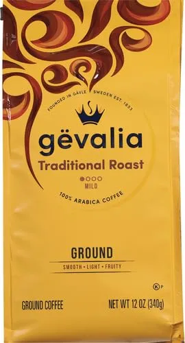 Gevalia Traditional Mild Roast Ground Coffee (12 oz Bag)