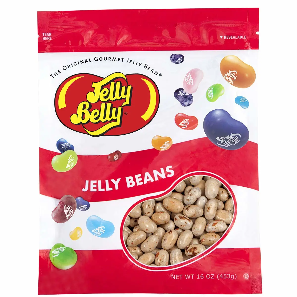 Jelly Belly S'mores Jelly Beans - 1 Pound (16 Ounces) Resealable Bag - Official, Genuine, Straight from the Source