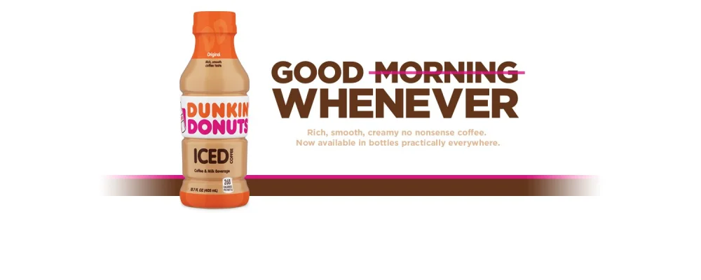 Dunkin' Donuts Original Iced Coffee Bottle, 13.7 fl oz (Packaging may vary)