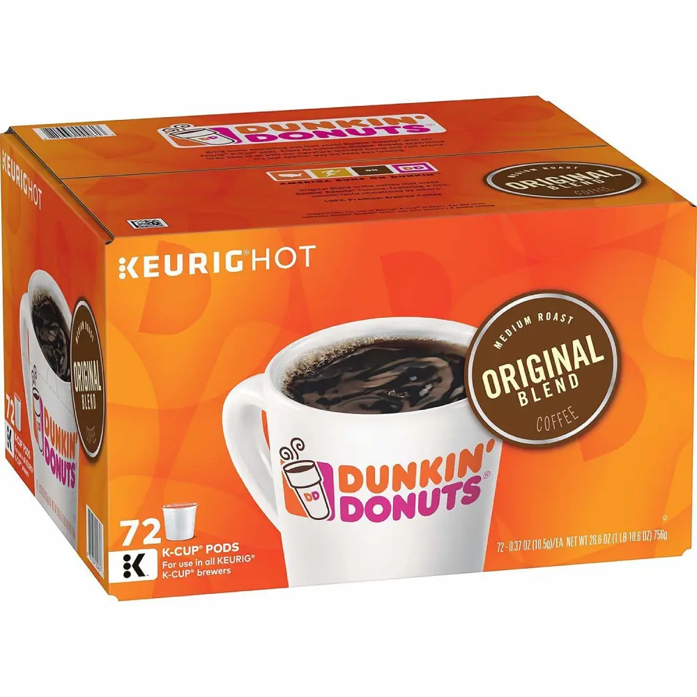 Dunkin' Donuts Original Blend K-Cups (72 Count) (2 Pack), Coffee