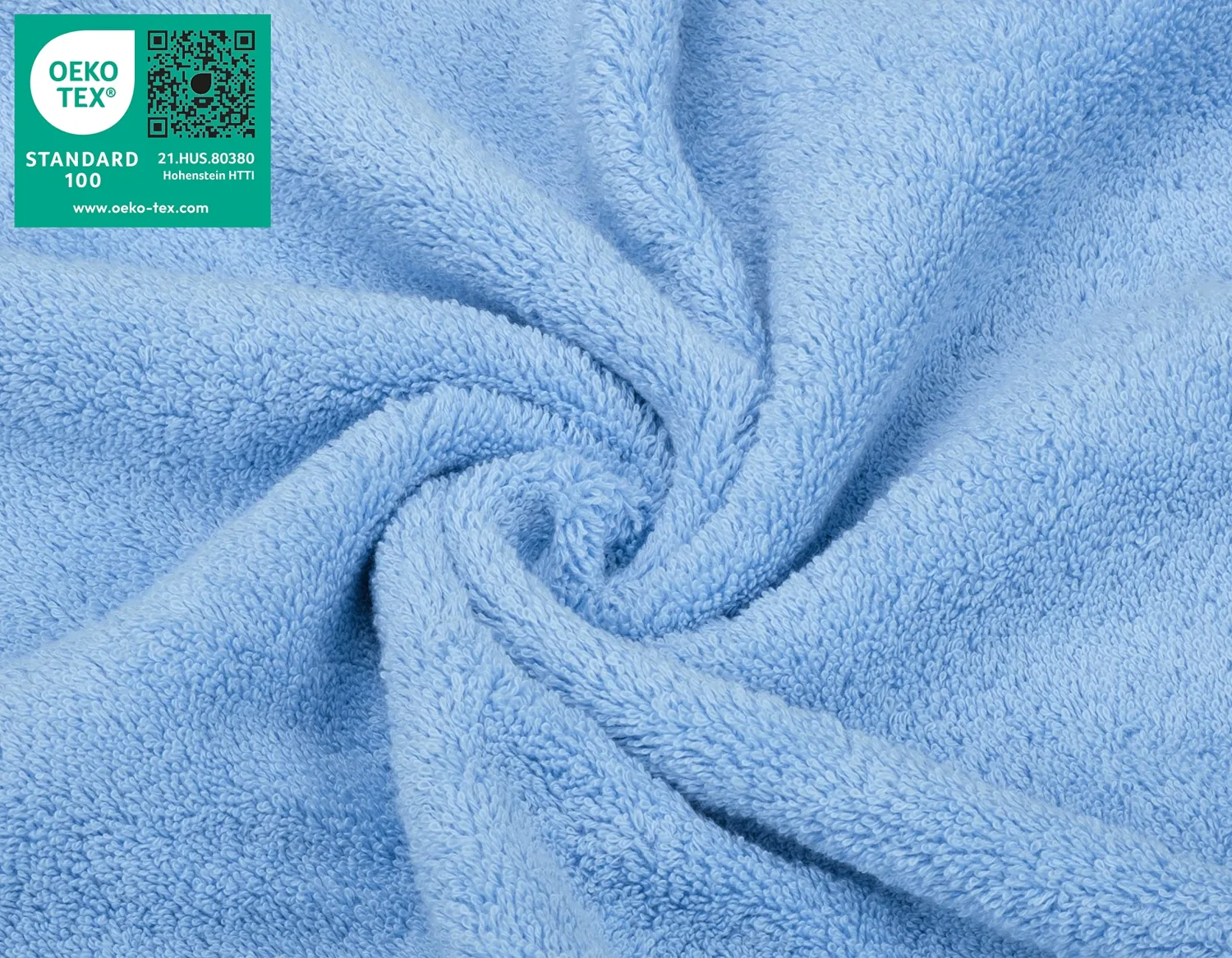 American Soft Linen Luxury Washcloths for Bathroom, 100% Turkish Cotton Washcloth Set of 4, 13x13 in Soft Washcloths for Body and Face, Baby Washcloths, Sky Blue Washcloths