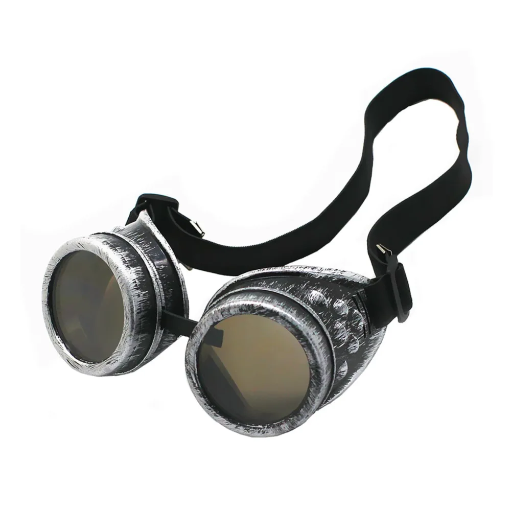 WEICHUAN New Sell Vintage Steampunk Goggles Glasses Cosplay Punk Gothic