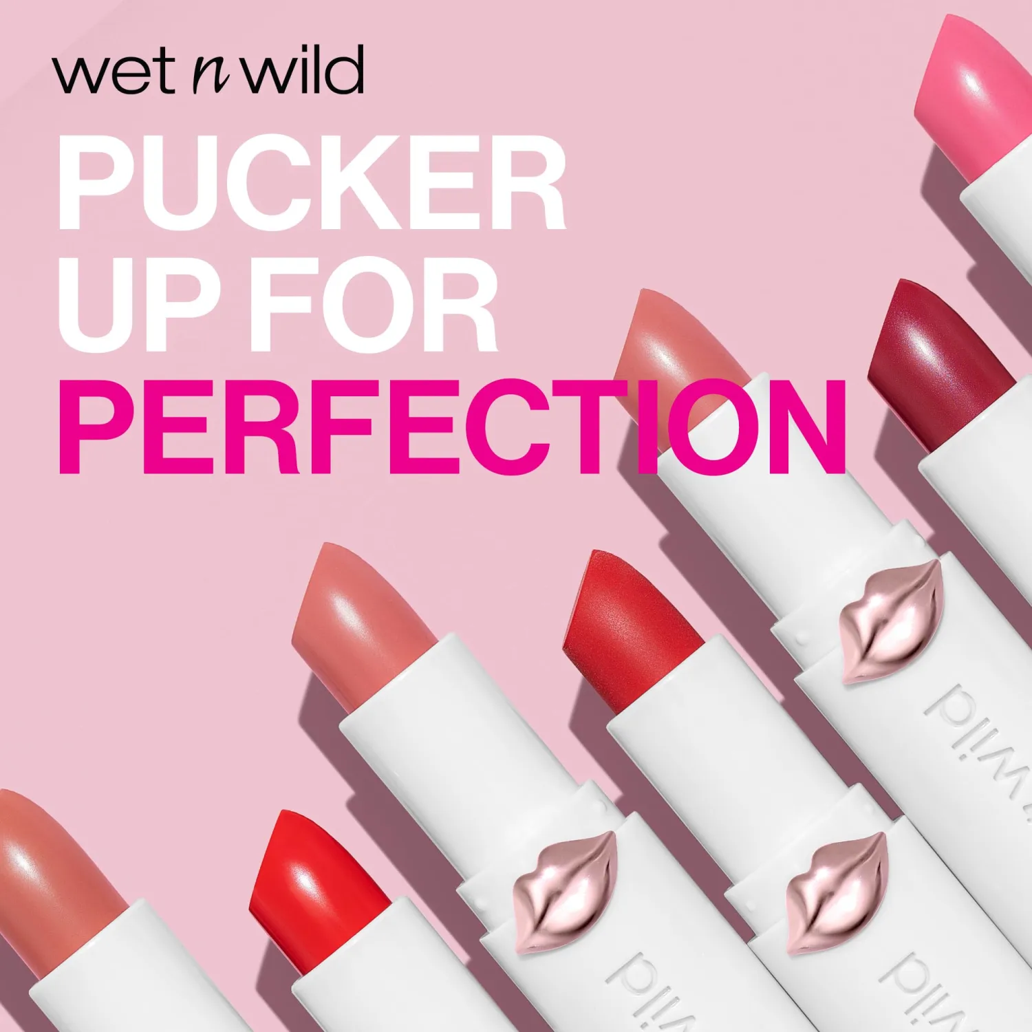 Lipstick By Wet n Wild Mega Last High-Shine Lipstick Lip Color Makeup, Red Jam With Me