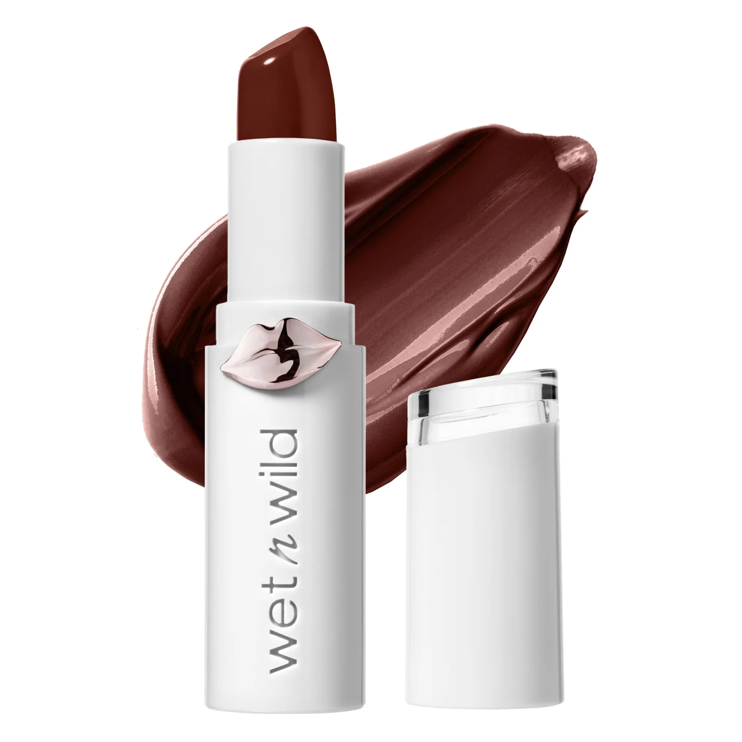 Lipstick By Wet n Wild Mega Last High-Shine Lipstick Lip Color Makeup, Red Jam With Me