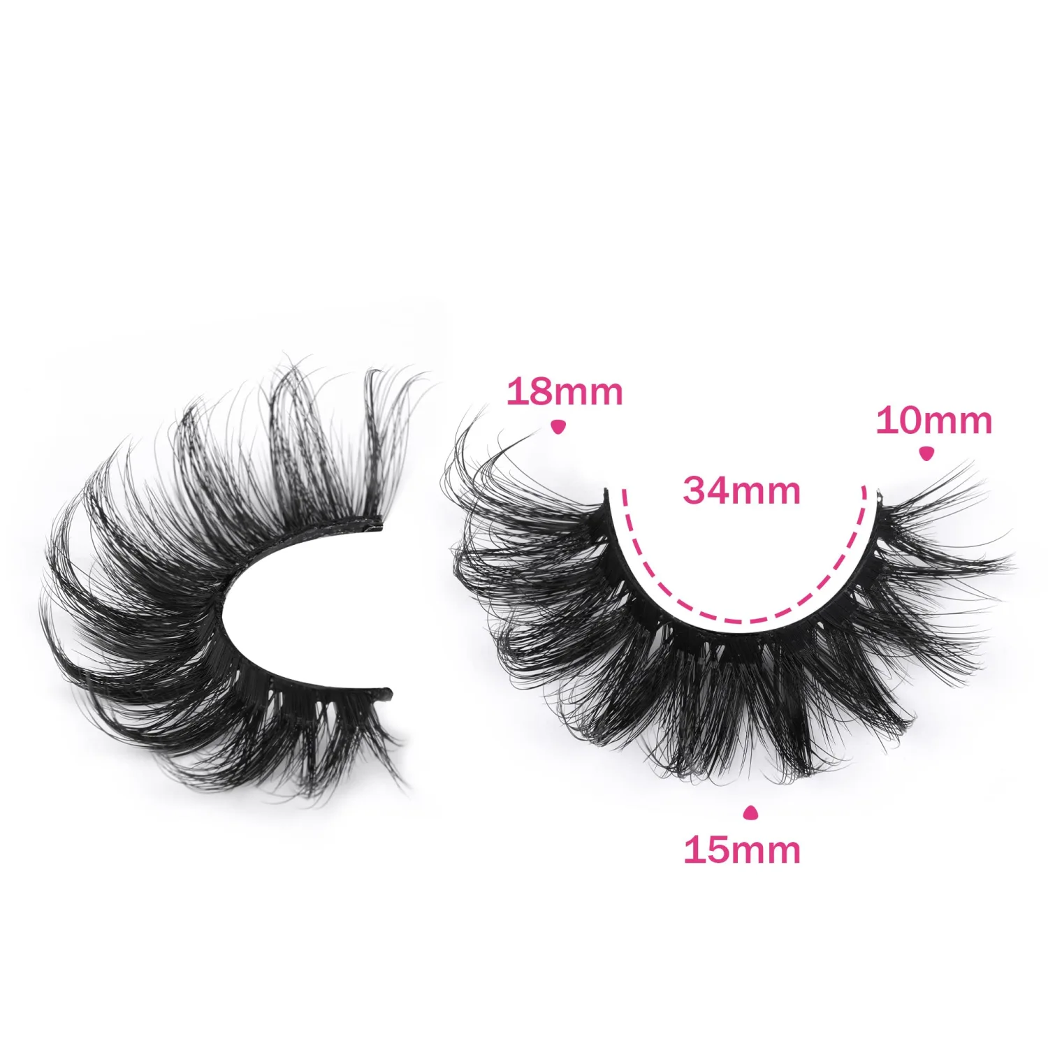 Cat Eye Mink Lashes Fluffy False Eyelashes Dramatic Eyelashes Mink Fluttery Fake Eyelashes 20mm Length Reusable Flared Lashes 5 Pairs by Focipeysa