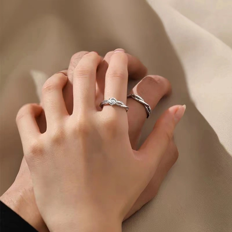 Couple Fashion Sterling Silver Ring