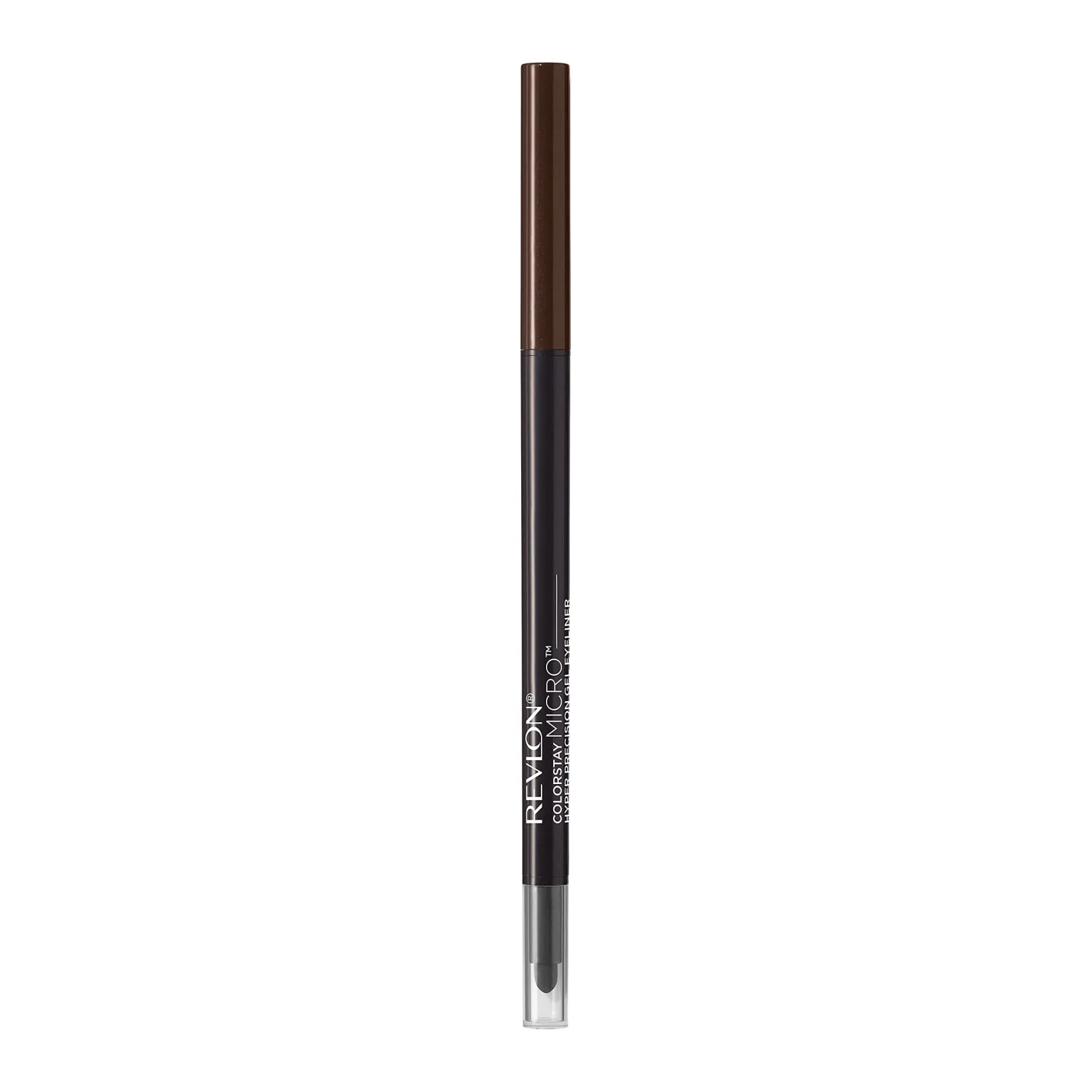 Revlon Gel Eyeliner, ColorStay Micro Hyper Precision Eye Makeup with Built-in Smudger, Waterproof, Longwearing with Micro Precision Tip, 215 Brown, 0.01 Oz