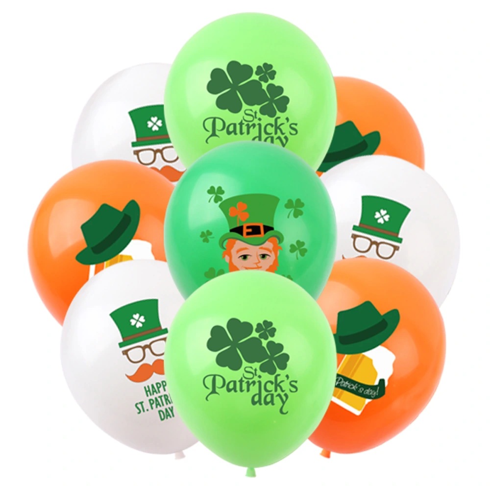 St Patrick's Day Green Clover Theme Party Balloon