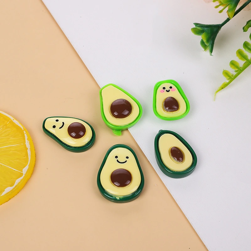 Avocado Resin Accessories Earrings Hanging Ornaments Drop Glue Trim Material