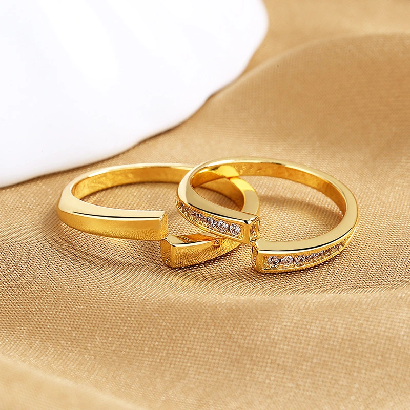 Fashion Creative Plain Ring Couple