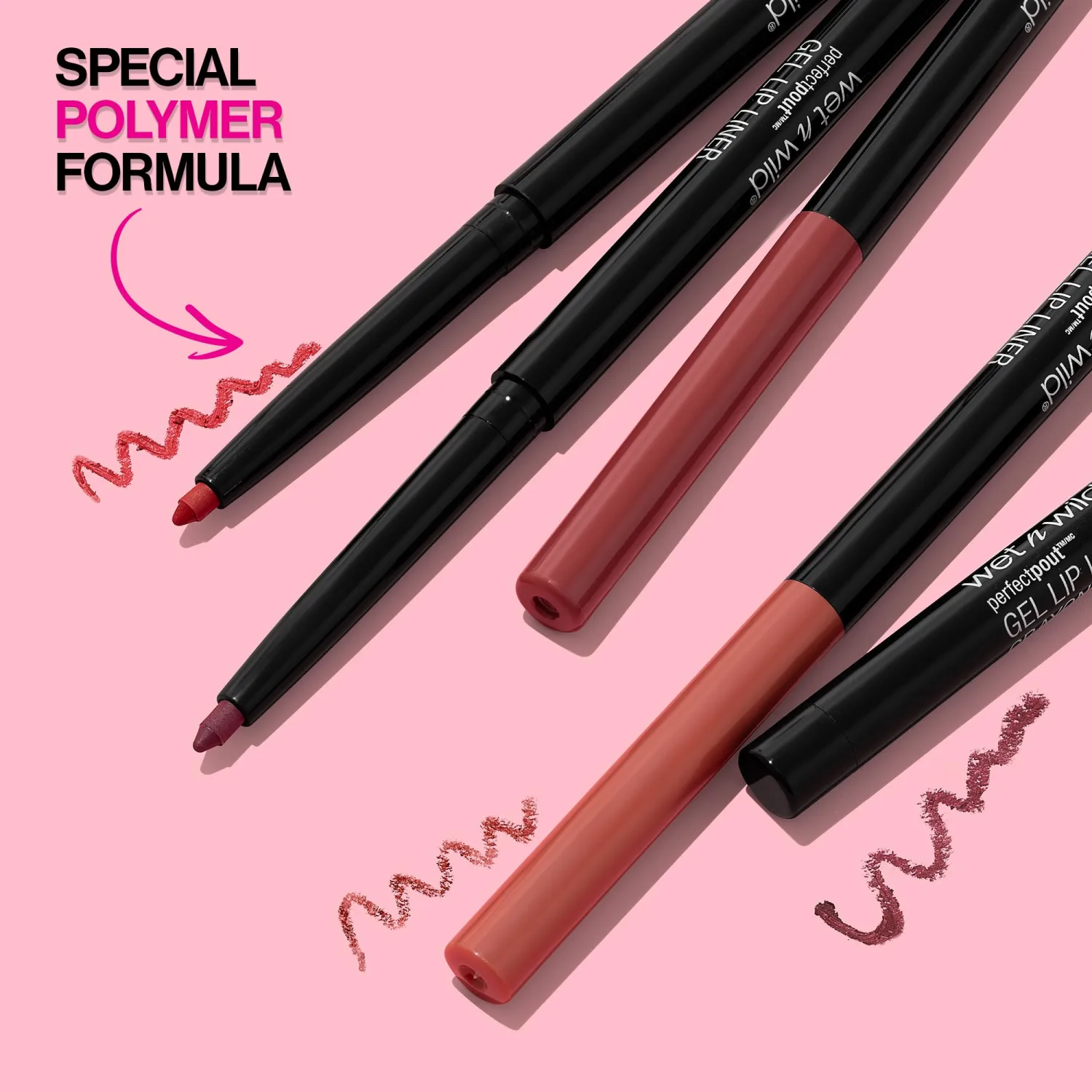 wet n wild Lip Liner Perfect Pout Matte Retractable Gel Lip Liner Pencil, Red Bare To Comment