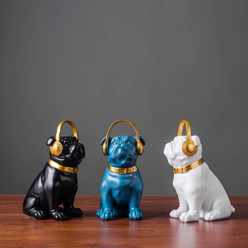 Bulldog Kitchenware Living Room Bedroom Bulldog Soft Decorative Artifact