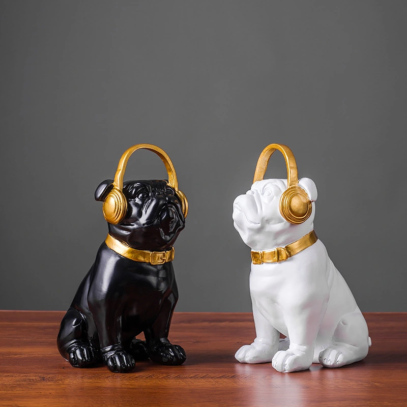 Bulldog Kitchenware Living Room Bedroom Bulldog Soft Decorative Artifact