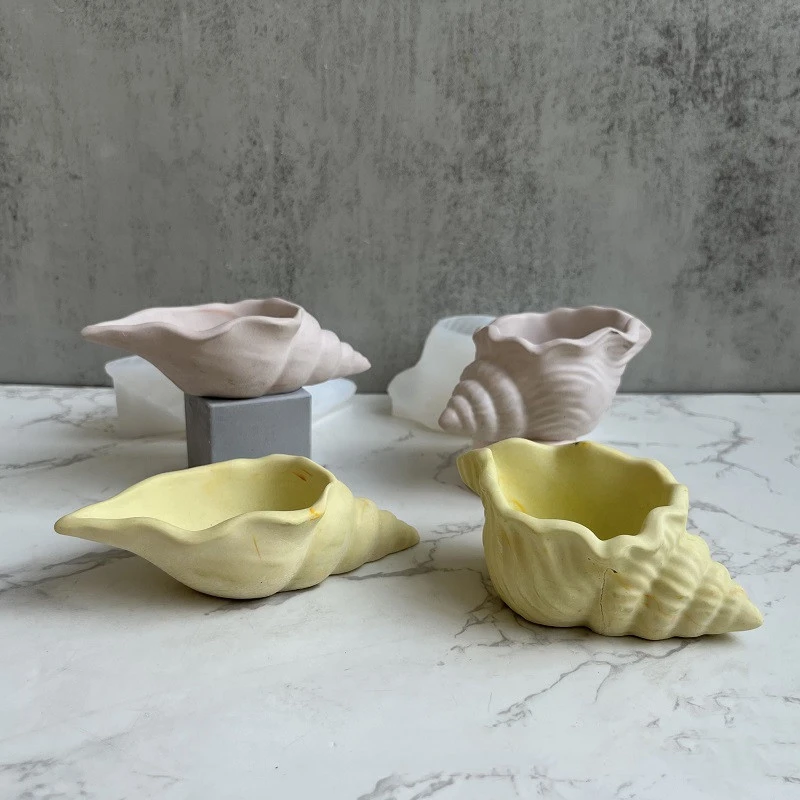 Fashionable Conch Shape Potted Plant Pot Mould