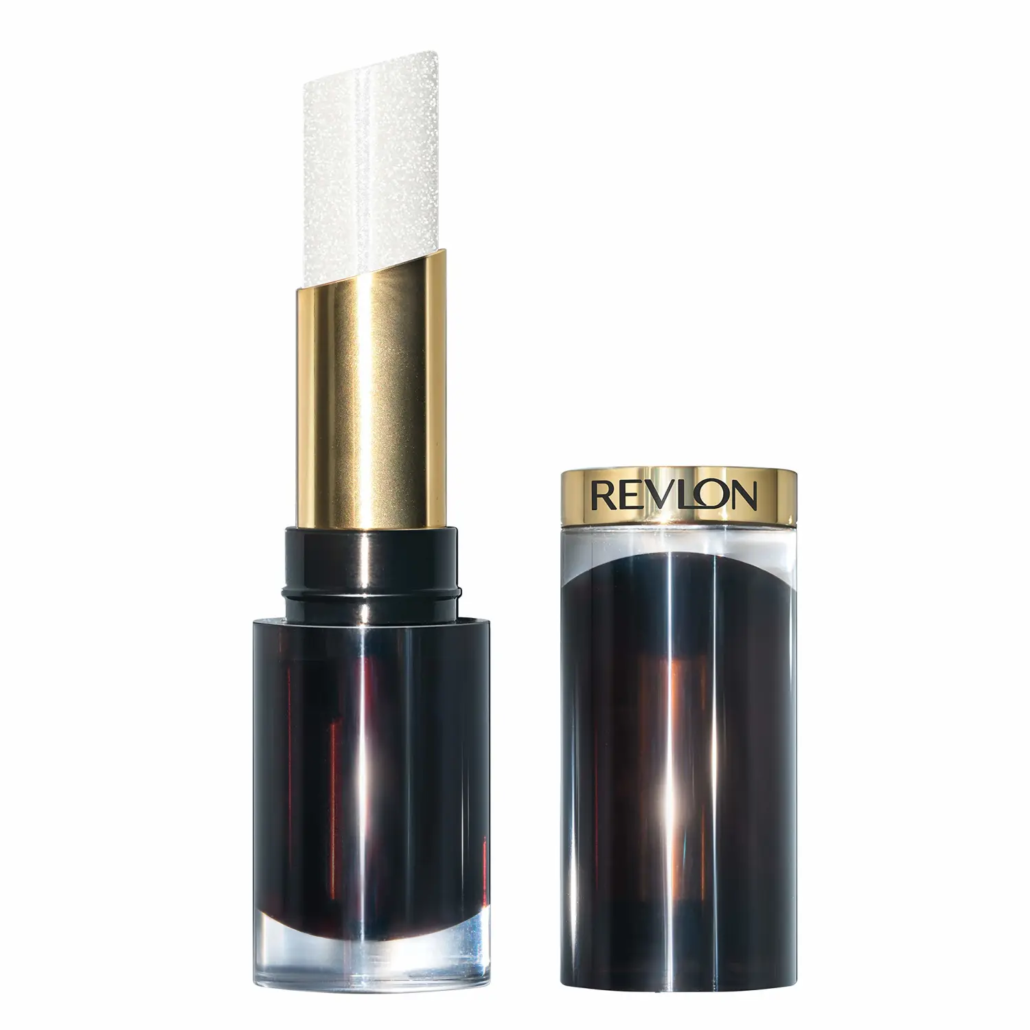 Revlon Lipstick, Super Lustrous Glass Shine Lipstick, High Shine Lipcolor with Moisturizing Creamy Formula, Infused with Hyaluronic Acid, Aloe and Rose Quartz, 001 Sparkling Quartz, 0.15 Oz
