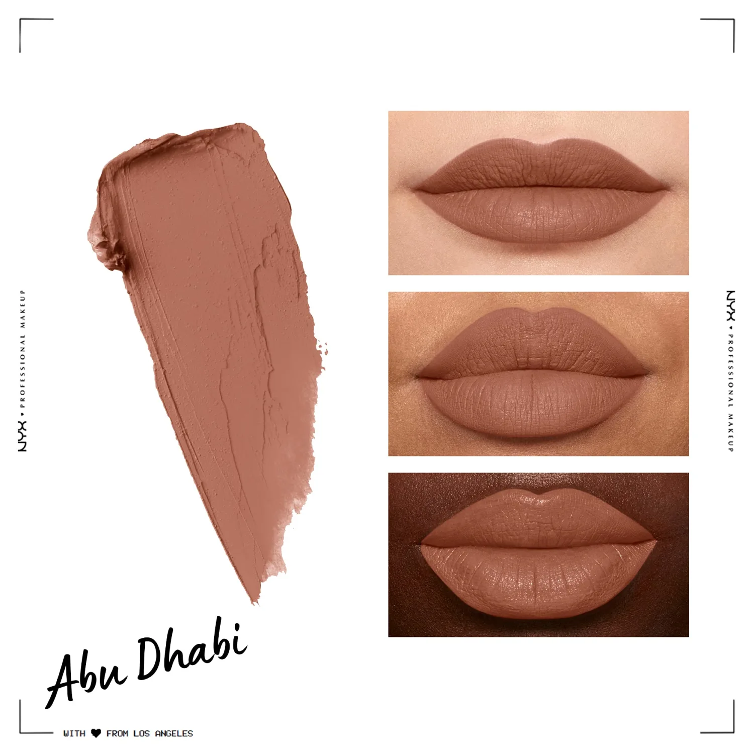NYX PROFESSIONAL MAKEUP Soft Matte Lip Cream, Lightweight Liquid Lipstick - Abu Dhabi (Deep Rose-Beige)