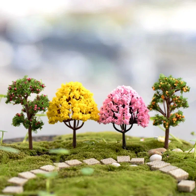 Mini Simulation Of Greenery Small Tree Sand Modeling Micro Landscape Ornaments