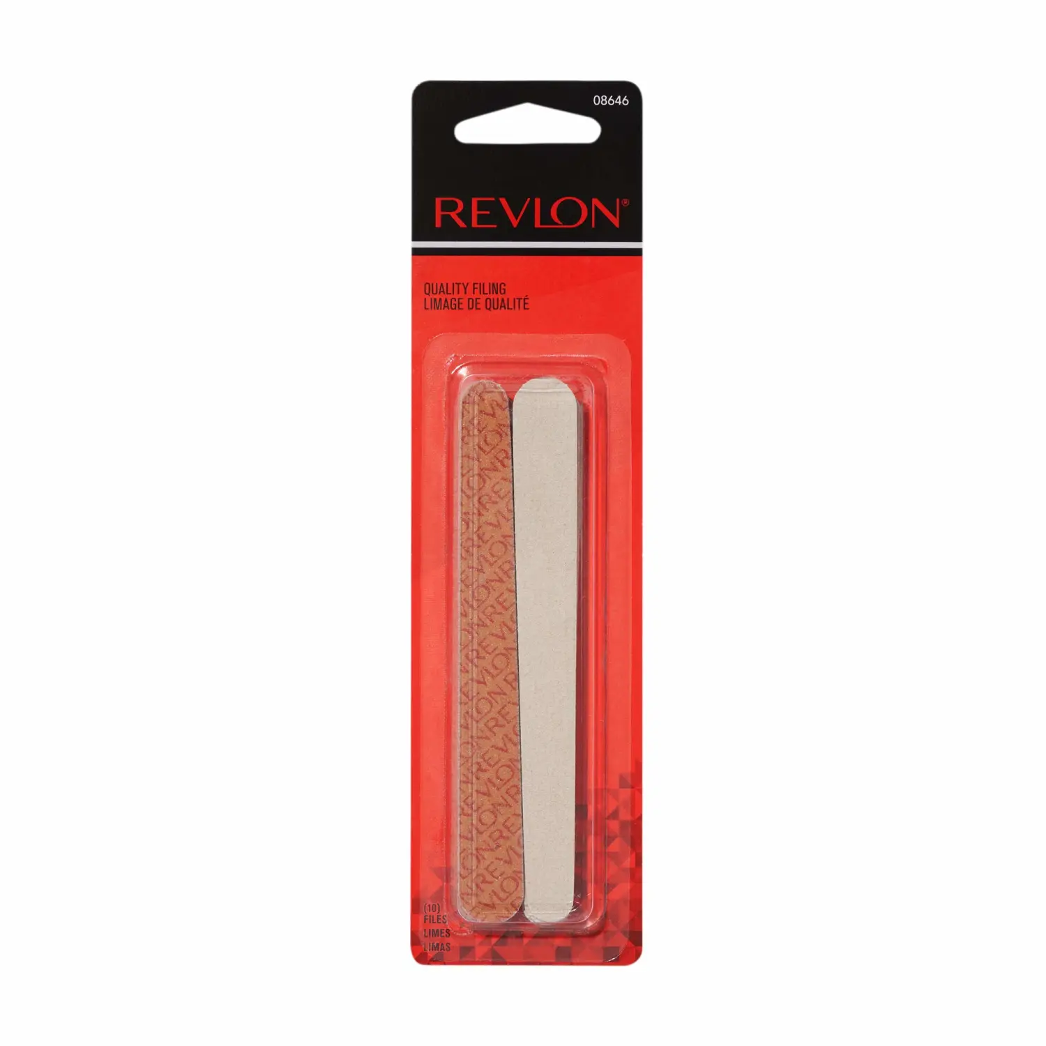 Revlon Compact Nail File, Dual Sided Nail Care Tool, Smooths & Shapes Nails, Easy to Use, Compact Emery Boards (Pack of 10)