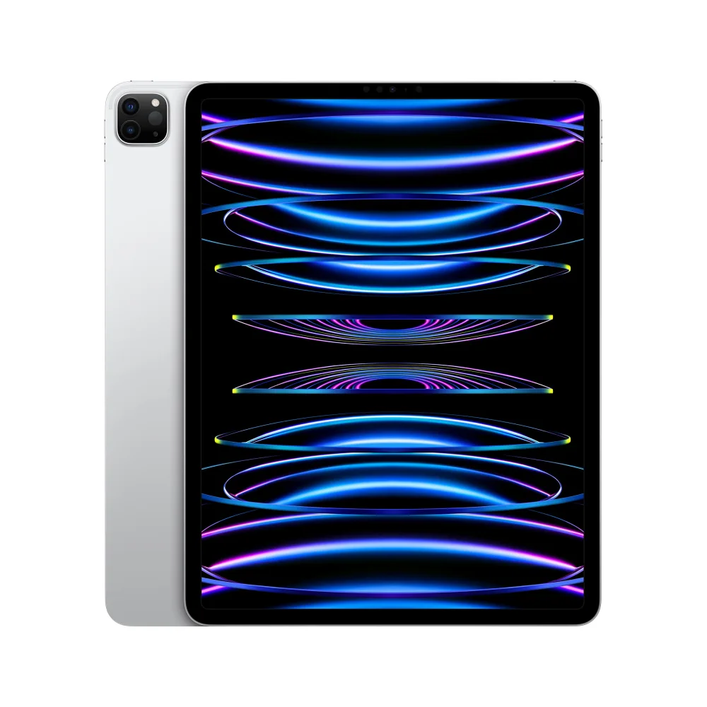 Apple iPad Pro 12.9-inch (6th Generation): with M2 chip, Liquid Retina XDR Display, 256GB, Wi-Fi 6E, 12MP front/12MP and 10MP Back Cameras, Face ID, All-Day Battery Life – Silver