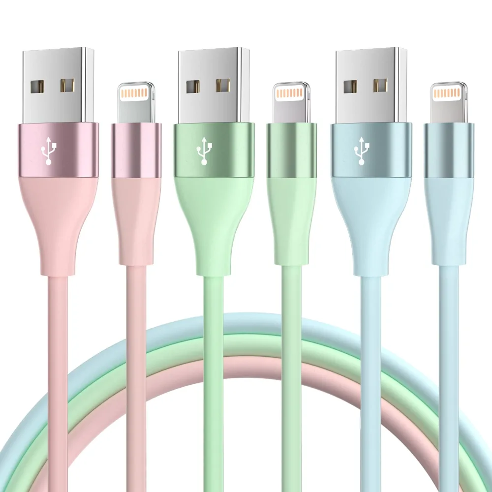 iPhone Charger [Apple MFi Certified] 3Pack 10FT Lightning Cable Fast Charging iPhone Charger Cord Compatible with iPhone 13 12 11 Pro Max XR XS X 8 7 6 Plus SE and More (Multi-Color)