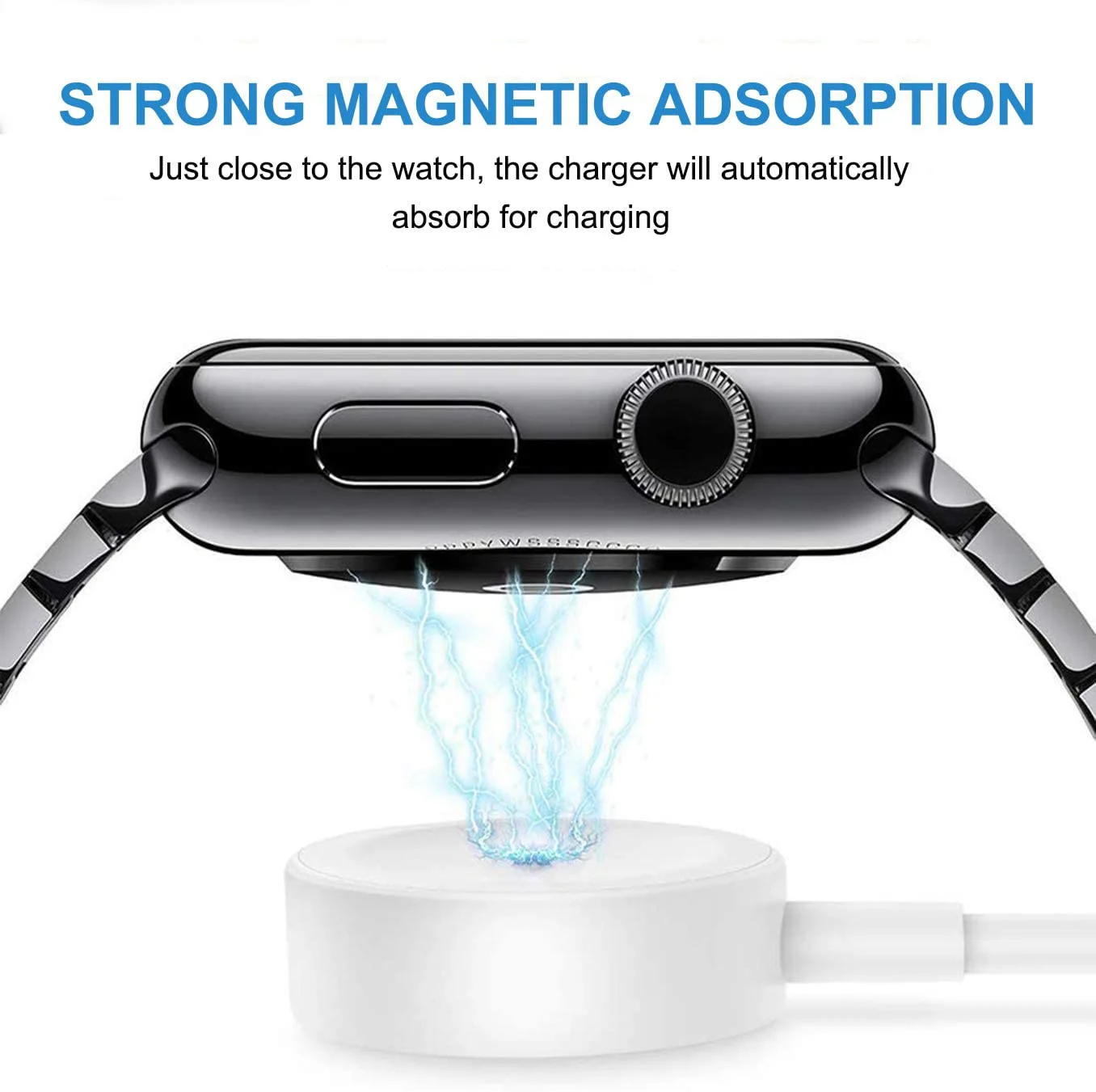 Watch Charger for Apple Watch Charger, Long 6.6FT iWatch Portable Wireless Fast Charging Cable Cord with USB Wall Charger Plug Adapter Block Compatible with Apple Watch Series 9/8/7/SE/6/5/4/3/2/1