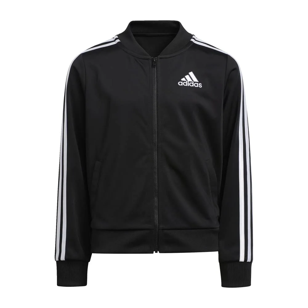 adidas Girls' Zip-up Tricot Track Jacket Warm-up Bomber