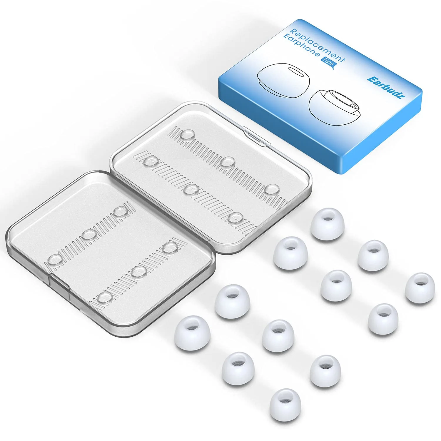 [6 Pairs] Airpod Pro Tips Earbud Replacements for Apple Airpods Pro & Airpods Pro 2 2nd Generation - Small, Medium and Large (White)