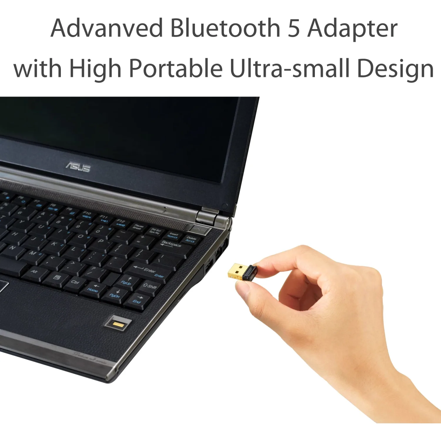 ASUS USB-BT500 Bluetooth 5.0 USB Adapter with Ultra Small Design, Backward Compatible with Bluetooth 2.1/3.x/4.x