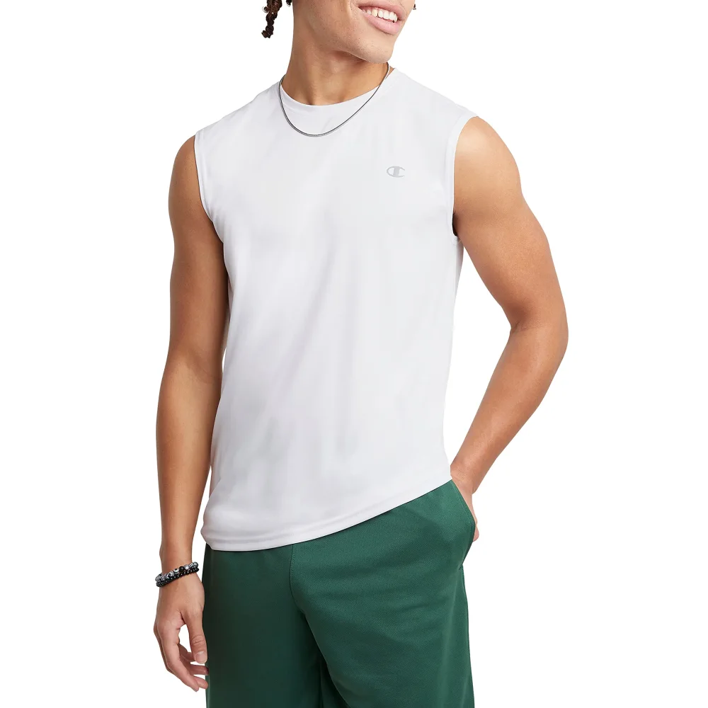 Champion Men's Sleeveless T-Shirt, Sport Muscle Tank, Moisture Wicking, Muscle T-Shirt For Men (Reg. Or Big & Tall)