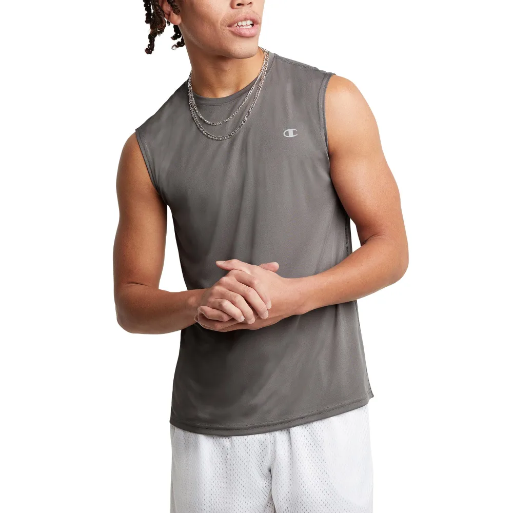 Champion Men's Sleeveless T-Shirt, Sport Muscle Tank, Moisture Wicking, Muscle T-Shirt For Men (Reg. Or Big & Tall)