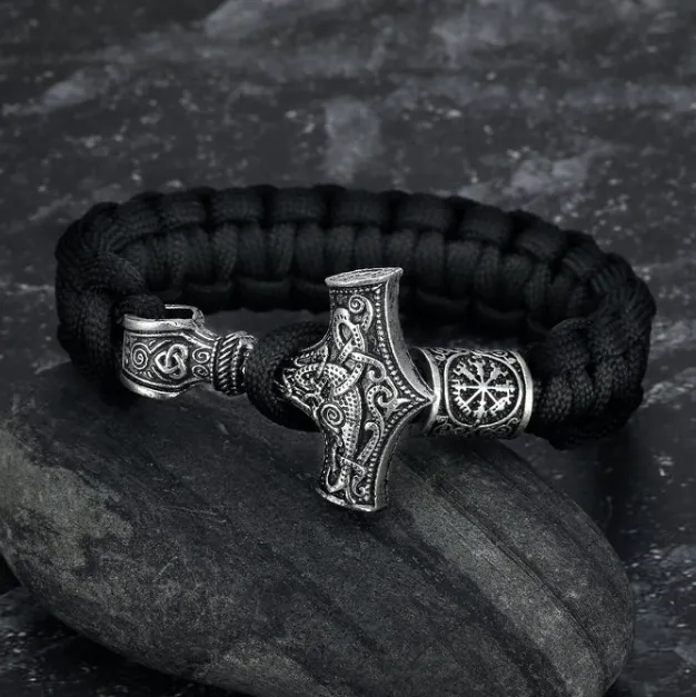 Asgard Crafted Paracord Mjolnir Bracelet