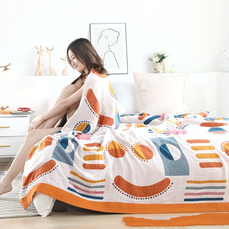 Japanese New Summer Five-layer Cotton Gauze Towel Blanket