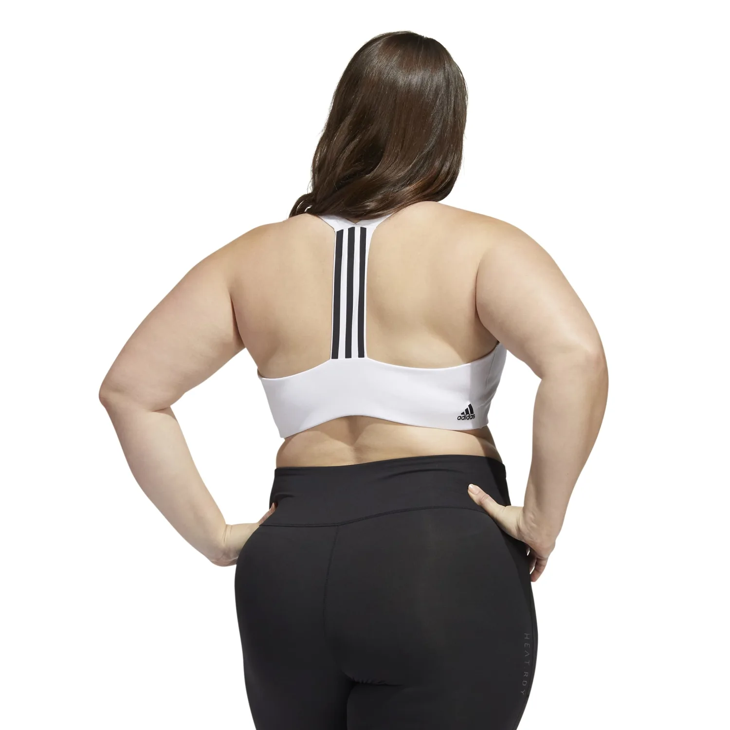adidas Women's Training Medium Support Better 3-Stripes Bra