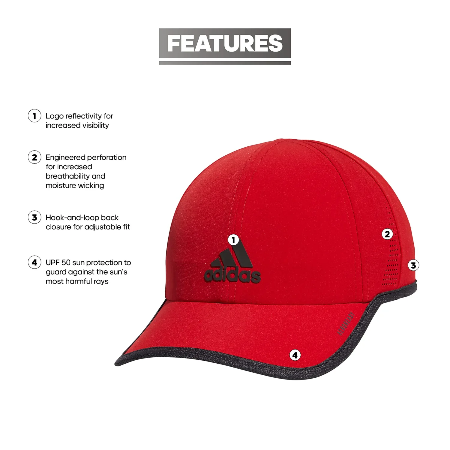 adidas Men's Superlite Relaxed Fit Performance Hat