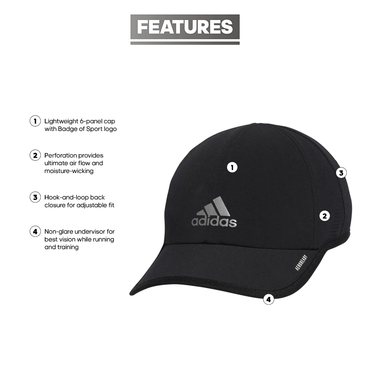 adidas Men's Superlite Cap, Athletic Hats for Men, Men's Caps, Running Hat Men
