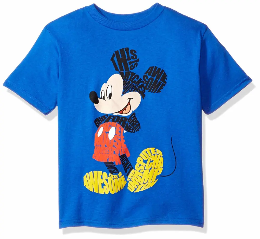 Disney Boys' Mickey Mouse Short Sleeve T-Shirt