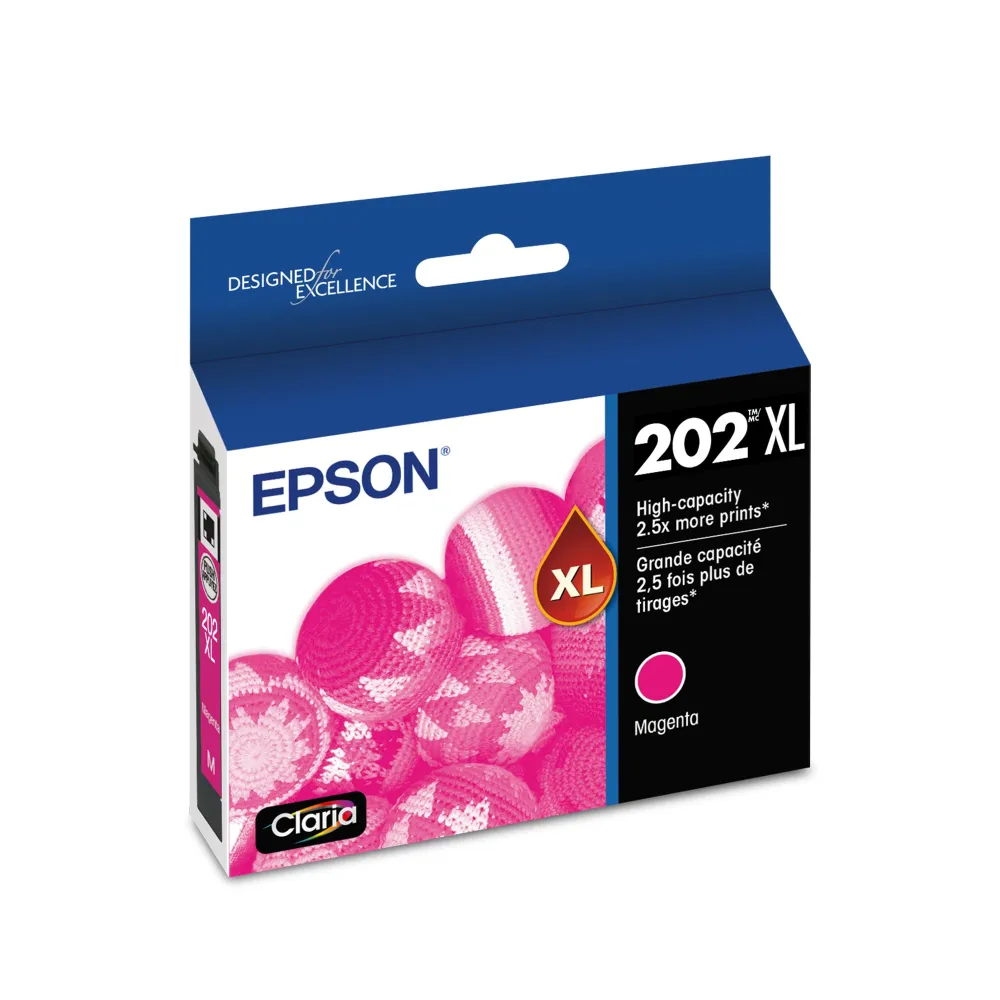 EPSON 202 Claria Ink High Capacity Magenta Cartridge (T202XL320-S) Works with WorkForce WF-2860, Expression XP-5100