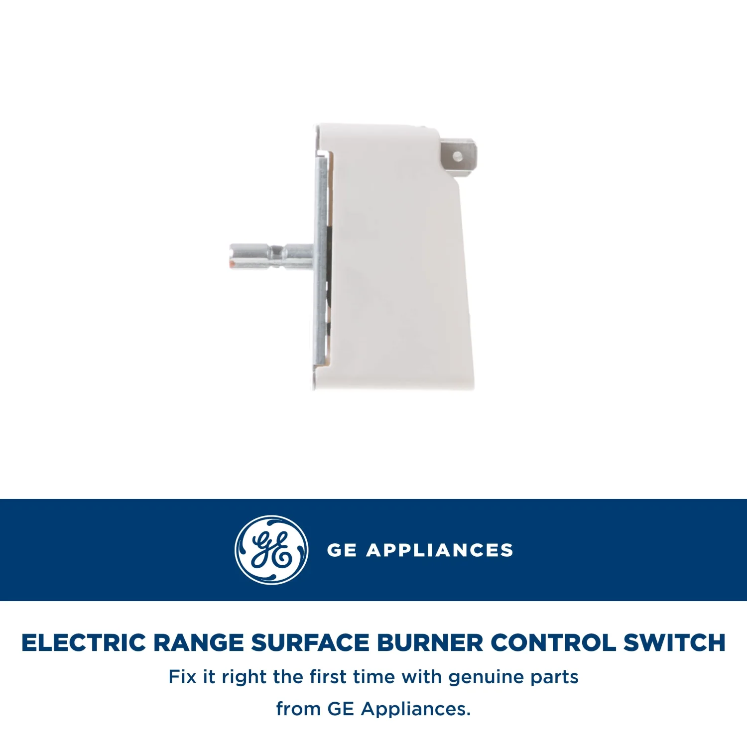 GE Appliances WB24T10025 Genuine OEM Surface Burner Control Switch for GE Electric Ranges, 8 Inch
