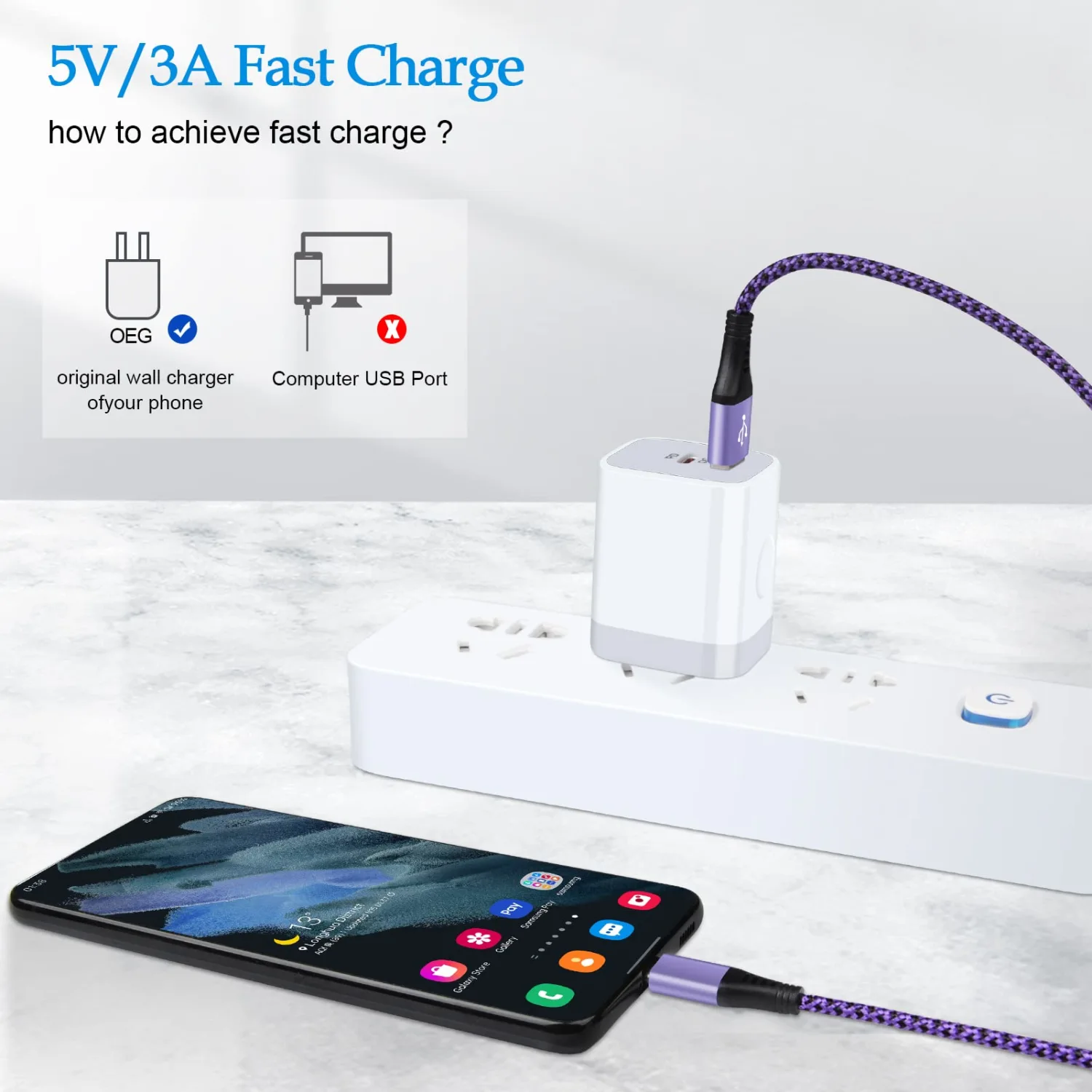 [2-Pack,6FT]USB Type C Cable Fast Charging for Google Pixel 6,Android Charger Cable Type C Charging Cord for Google Pixel 8 Pro/8/7a/7 Pro/6 Pro/6a/5a/4a/5;Samsung Galaxy S24/S23/S22/S21Ultra/A54/A34
